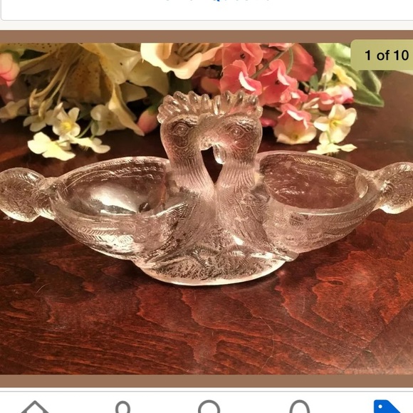 Rare Roosters Antique Schmid Verreries Salt Cellar - Picture 8 of 8